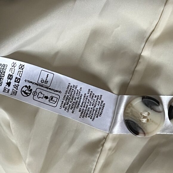 Topshop mid-length trench coat, ecru, S XS WORN ONCE - Picture 11 of 11